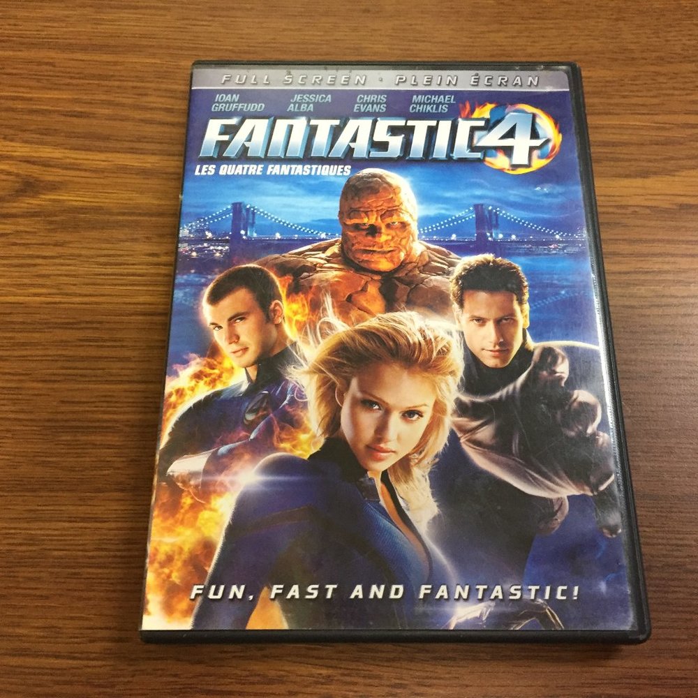 Fantastic Four DVD Full Frame Chris Evans Ioan Gruffudd Jessica Alba